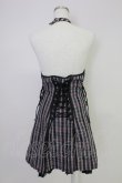 画像2: Ozz Croce / フロントZIPナナメチェックビスチェジャンパースカート  黒Ｘ赤チェック T-25-11-14-030-OO-OP-SA-ZT (2)