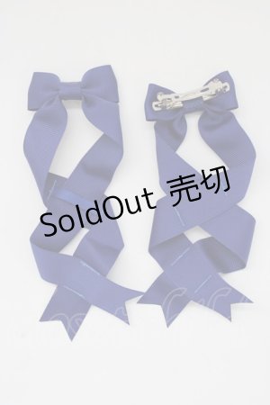 画像: LOTUS ribbon / ツインリボンバレッタ   T-25-11-14-008-EL-AC-SA-ZI