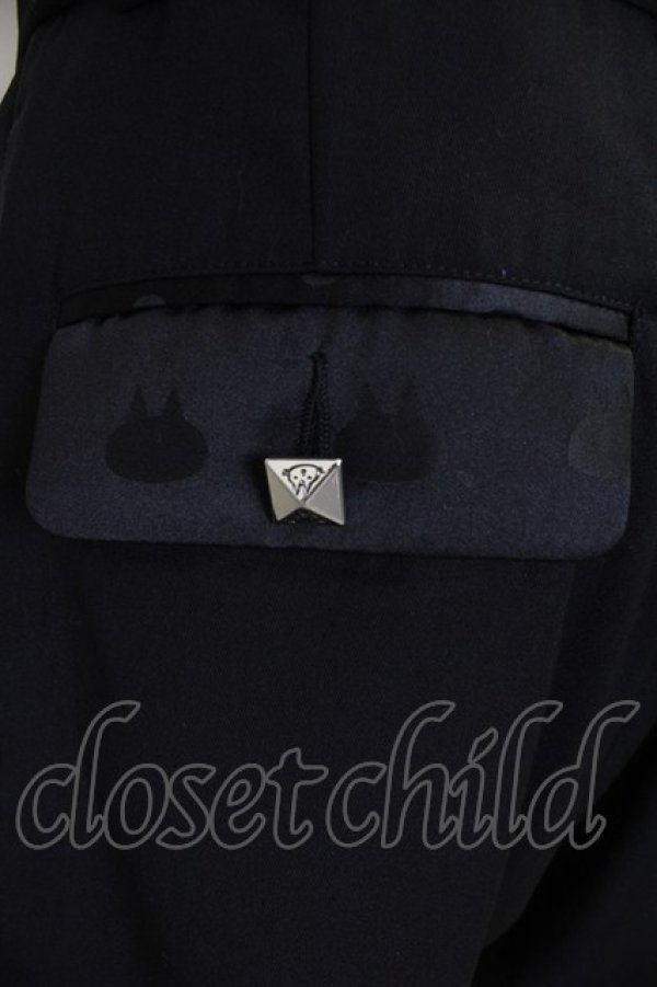 画像3: MINT NeKO / スタッズボタンパンツ  ブラック T-25-11-14-031-HN-PA-SA-ZI (3)