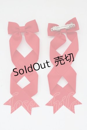 画像: LOTUS ribbon / ツインリボンバレッタ   T-25-11-14-009-EL-AC-SA-ZT