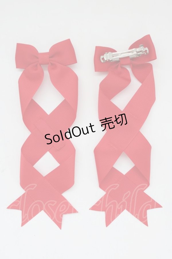 画像1: LOTUS ribbon / ツインリボンバレッタ   T-25-11-14-009-EL-AC-SA-ZI (1)