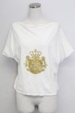 画像1: ALICE and the PIRATES / ロゴプリント半袖カットソー  アイボリーＸゴールド T-25-11-15-001-PA-TO-SA-ZI (1)