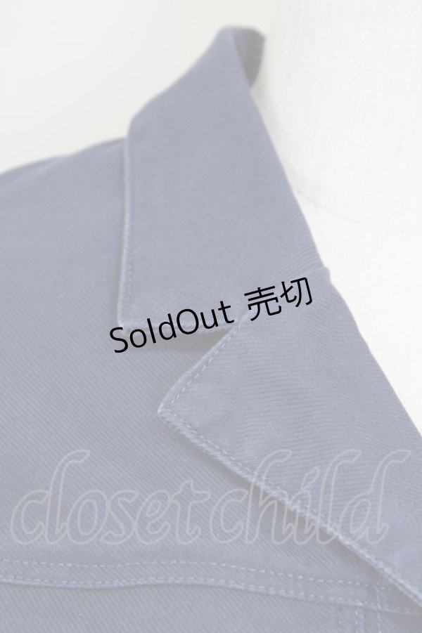 画像3: PINK HOUSE / ギンガムチェックフリルジャケット  ネイビー T-25-11-15-020-LO-JA-SA-ZI (3)