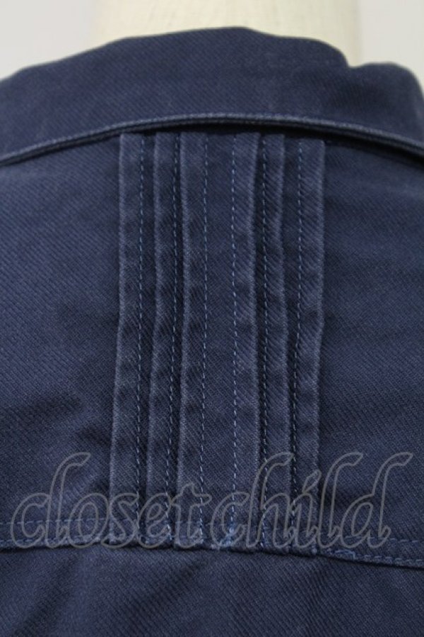 画像6: PINK HOUSE / ギンガムチェックフリルジャケット  ネイビー T-25-11-15-020-LO-JA-SA-ZI (6)