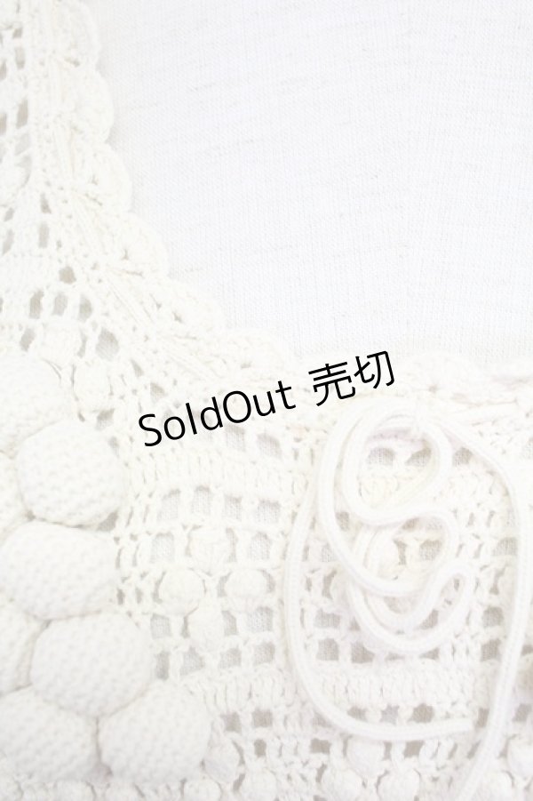 画像6: PINK HOUSE / ぶどうモチーフノースリーブニットトップス  アイボリー T-25-11-15-002-LO-TO-SA-ZI (6)