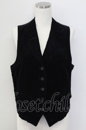 画像: PINK HOUSE / コーデュロイベスト  黒 T-25-11-15-022-LO-TO-SA-ZT