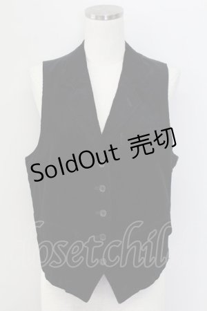 画像: PINK HOUSE / コーデュロイベスト  黒 T-25-11-15-022-LO-TO-SA-ZI