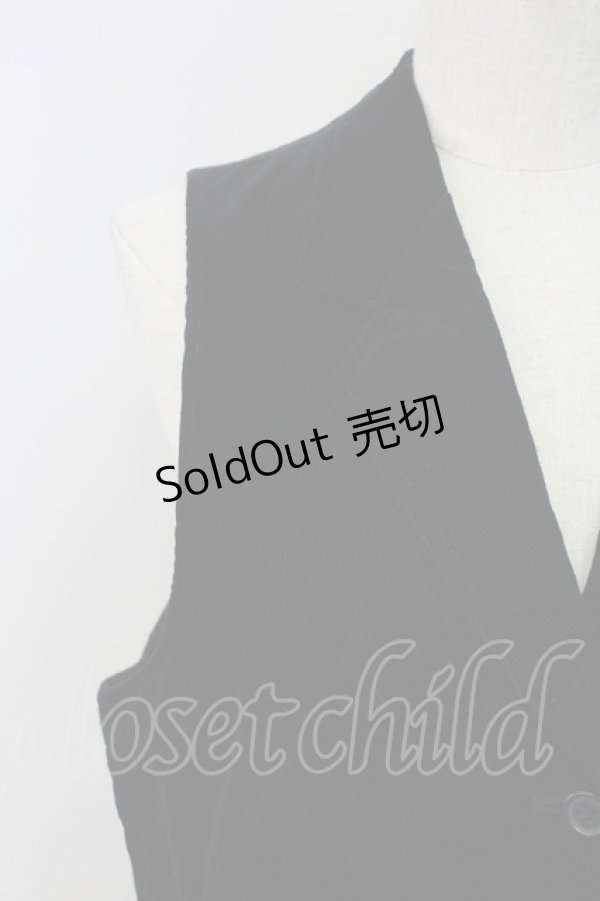 画像3: PINK HOUSE / コーデュロイベスト  黒 T-25-11-15-022-LO-TO-SA-ZI (3)