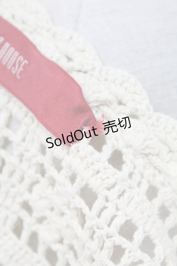 画像7: PINK HOUSE / ぶどうモチーフノースリーブニットトップス  アイボリー T-25-11-15-002-LO-TO-SA-ZI (7)