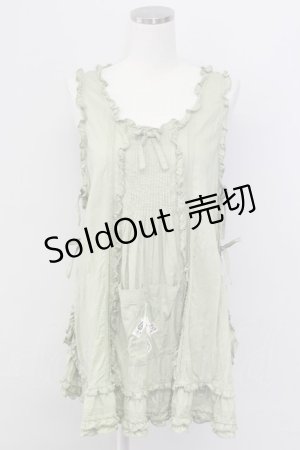 画像: PINK HOUSE / トランププリントタブリエ  カーキ T-25-11-15-027-LO-ZA-SA-ZI