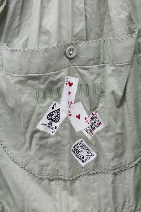 画像5: PINK HOUSE / トランププリントタブリエ  カーキ T-25-11-15-027-LO-ZA-SA-ZT (5)