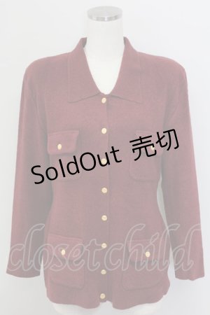 画像: PINK HOUSE / 4つポケットデザイン薄手ジャケット  ボルドー T-25-11-15-031-LO-JA-SA-ZI