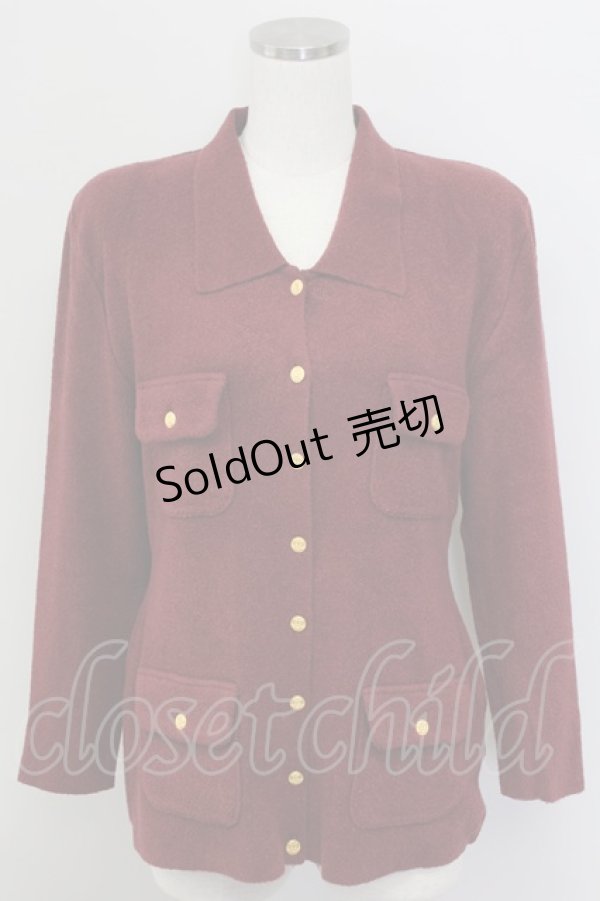 画像1: PINK HOUSE / 4つポケットデザイン薄手ジャケット  ボルドー T-25-11-15-031-LO-JA-SA-ZI (1)