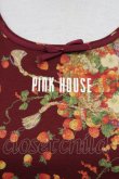 画像4: PINK HOUSE / いちごバスケット柄カットソー  ボルドー T-25-11-15-033-LO-TO-SA-ZI (4)