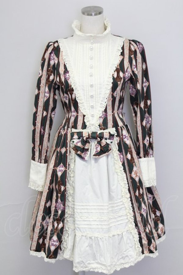 画像1: ALICE and the PIRATES / Misty Night Royal Gameワンピース  ロイヤルグリーン T-25-11-15-041-PA-OP-SA-ZI (1)