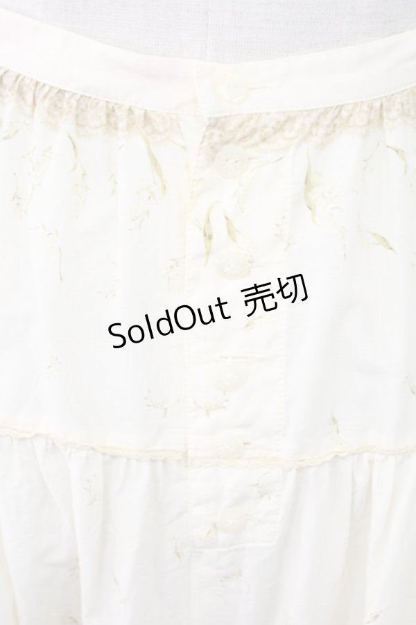 画像3: PINK HOUSE / 鈴蘭柄スカート  ベージュ T-25-11-15-045-LO-SK-SA-ZI (3)