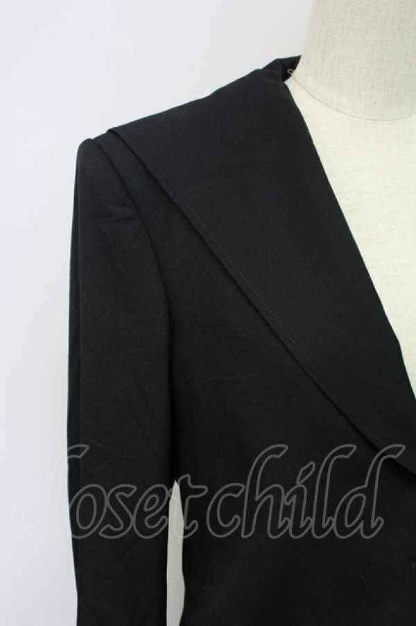 画像3: PINK HOUSE / 4つボタンジャケット&スカートセットアップ  黒 T-25-11-15-049-LO-OP-SA-ZI (3)