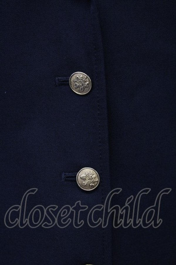 画像4: PINK HOUSE / 4つボタンジャケット&スカートセットアップ  黒 T-25-11-15-049-LO-OP-SA-ZI (4)