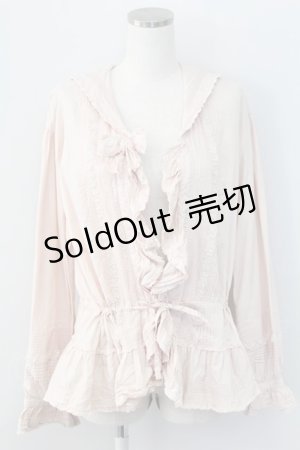 画像: PINK HOUSE / セーラー襟ピンタックフリルオーバーブラウス  ピンク T-25-11-15-008-LO-BL-SA-ZI