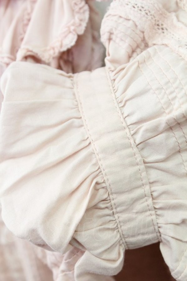 画像5: PINK HOUSE / セーラー襟ピンタックフリルオーバーブラウス  ピンク T-25-11-15-008-LO-BL-SA-ZI (5)