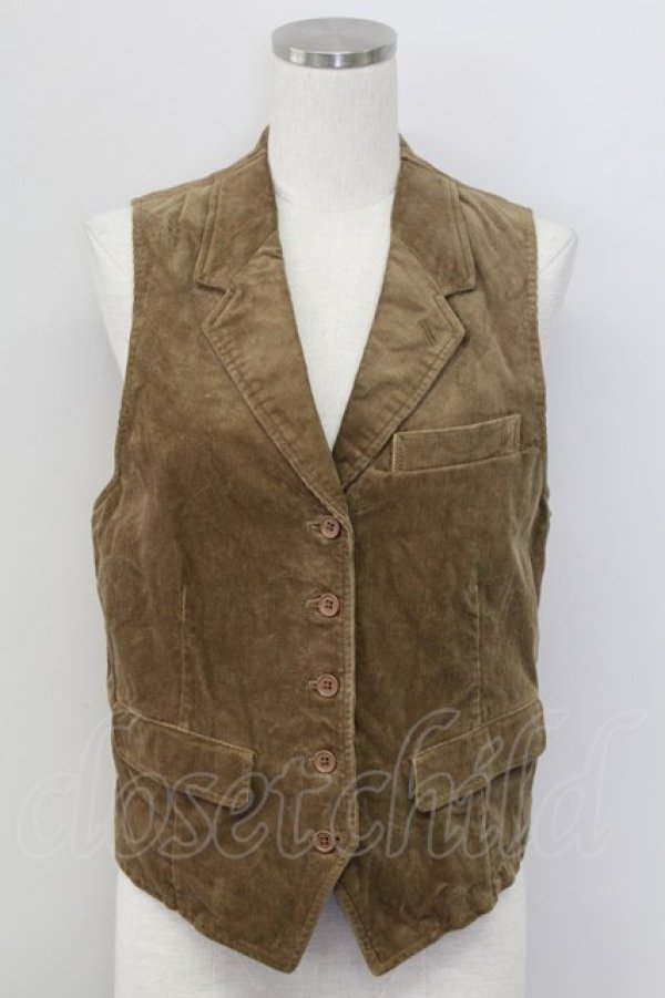 画像1: PINK HOUSE / コーデュロイベスト  ブラウン T-25-11-15-011-LO-TO-SA-ZI (1)