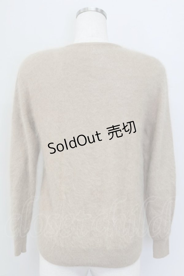 画像2: PINK HOUSE / パール&リボンデザインニットカーディガン  ブラウン T-25-11-15-017-LO-TO-SA-ZI (2)