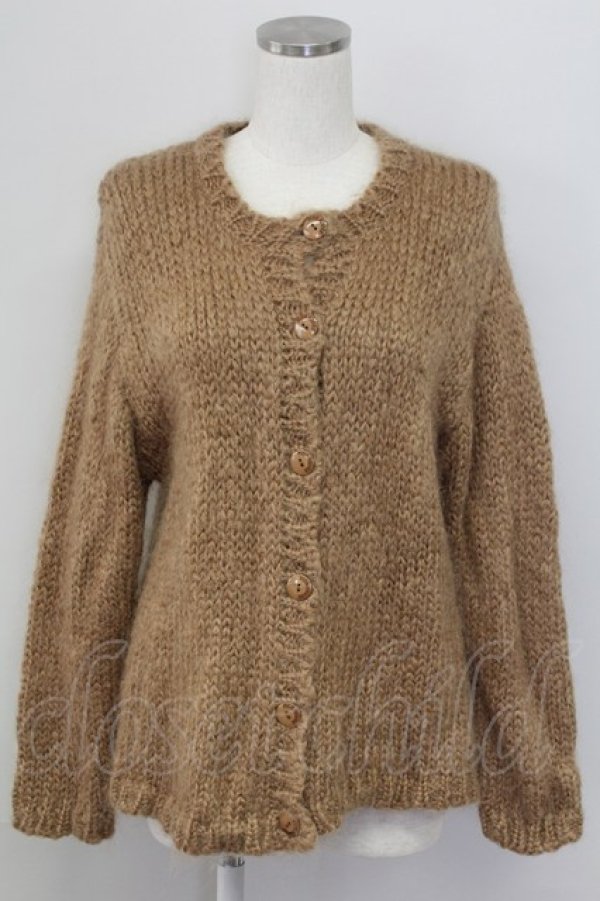 画像1: PINK HOUSE / ニットカーディガン  ブラウン T-25-11-15-019-LO-TO-SA-ZI (1)