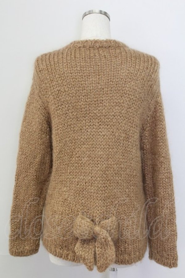 画像2: PINK HOUSE / ニットカーディガン  ブラウン T-25-11-15-019-LO-TO-SA-ZI (2)