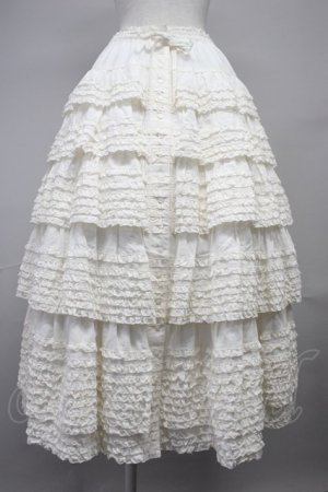 画像: PINK HOUSE / ローンフリルスカート  生成り T-25-11-20-001-LO-SK-SA-ZT