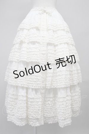 画像: PINK HOUSE / ローンフリルスカート  生成り T-25-11-20-001-LO-SK-SA-ZT428