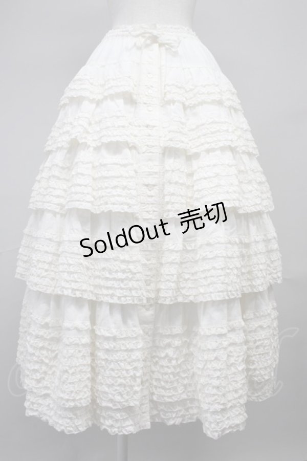 画像1: PINK HOUSE / ローンフリルスカート  生成り T-25-11-20-001-LO-SK-SA-ZT428 (1)