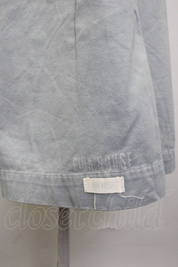 画像6: PINK HOUSE / ロゴptチノスカート M サックス T-25-11-20-033-LO-SK-SA-ZT438 (6)