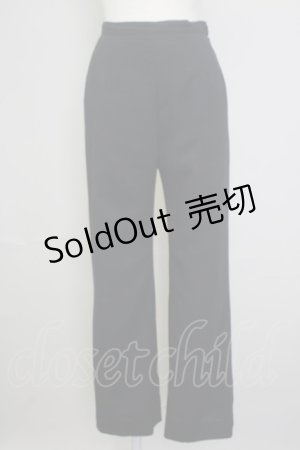 画像: 【SALE】INGEBORG / プレーンスラックス S ブラック T-25-11-20-037-LO-PA-SA-ZT438