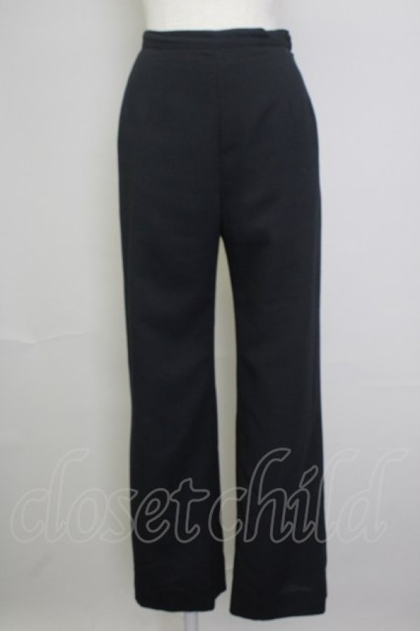 画像1: INGEBORG / プレーンスラックス S ブラック T-25-11-20-037-LO-PA-SA-ZT438 (1)