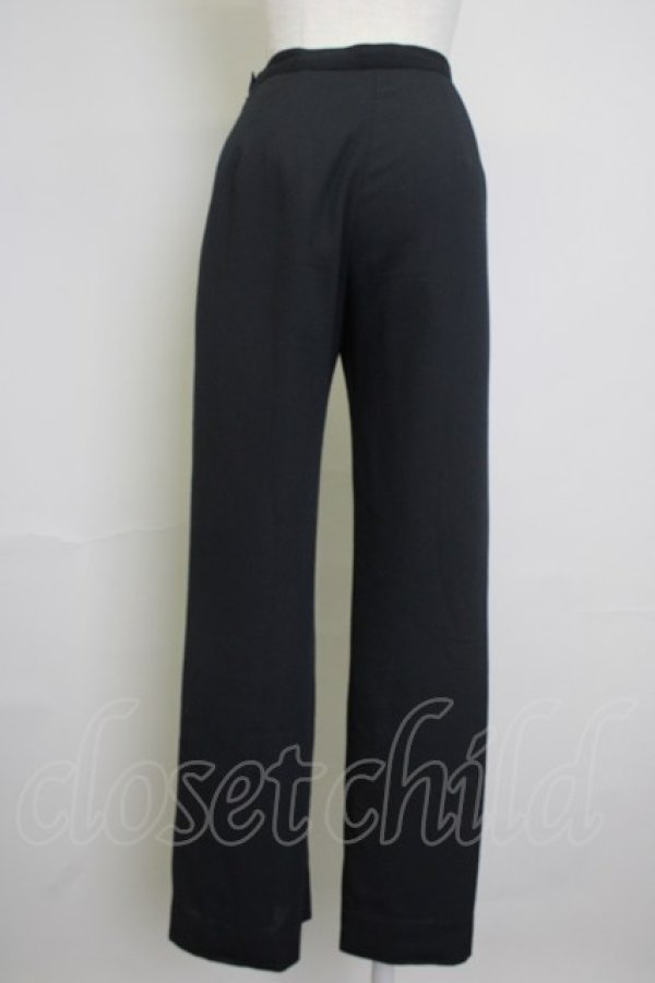 画像2: INGEBORG / プレーンスラックス S ブラック T-25-11-20-037-LO-PA-SA-ZT438 (2)