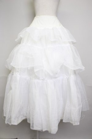 画像: WONDERFUL WORLD / 別珍半袖ボリュームドレス&アンダースカートセット  ホワイト T-25-11-20-007-LO-OP-SA-ZT