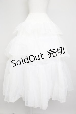 画像: WONDERFUL WORLD / 別珍半袖ボリュームドレス&アンダースカートセット  ホワイト T-25-11-20-007-LO-OP-SA-ZT428