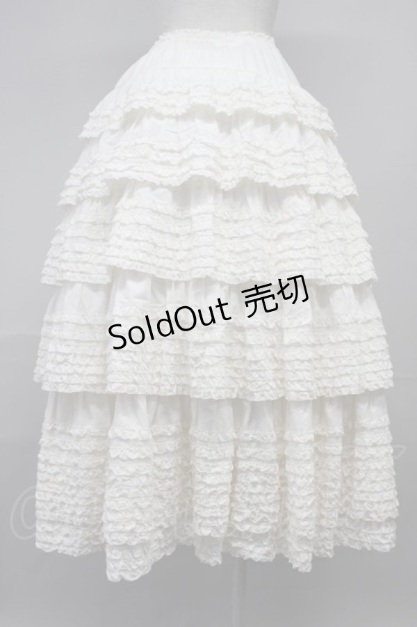 画像2: PINK HOUSE / ローンフリルスカート  生成り T-25-11-20-001-LO-SK-SA-ZT428 (2)