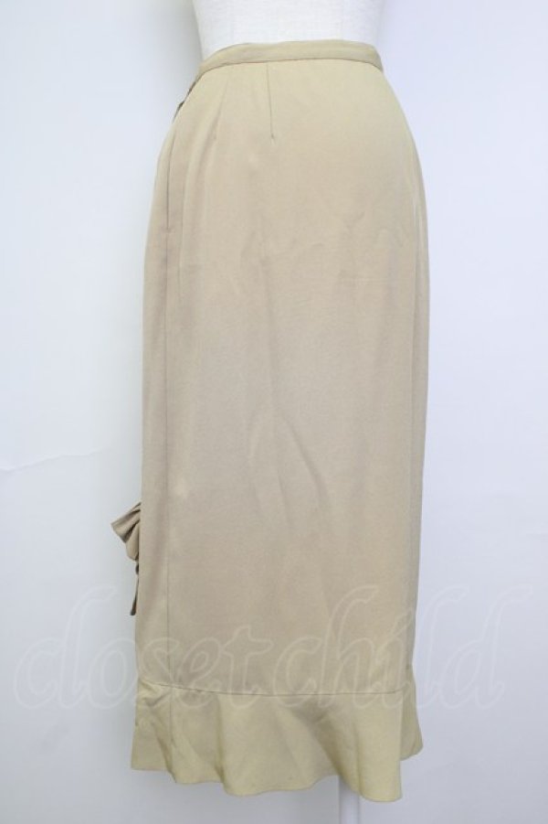 画像2: INGEBORG / 裾リボンスカート  ブラウン T-25-11-20-010-LO-SK-SA-ZT417 (2)