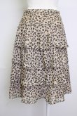 画像2: INGEBORG / レオパードティアードスカート 9 ベージュ×クロ T-25-11-20-011-LO-SK-IG-ZT417 (2)