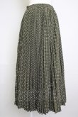 画像1: INGEBORG / ドットプリーツスカート  カーキＸ白 T-25-11-20-021-LO-SK-SA-ZT419 (1)