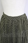 画像3: INGEBORG / ドットプリーツスカート  カーキＸ白 T-25-11-20-021-LO-SK-SA-ZT419 (3)