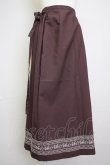 画像1: INGEBORG / 裾レース刺繍スカート M ボルドーＸ白 T-25-11-20-022-LO-SK-SA-ZT426 (1)
