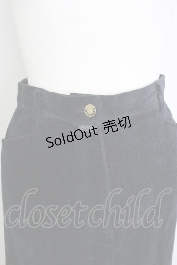 画像3: 【SALE】INGEBORG / コーデュロイペンシルスカート M ブラック T-25-11-20-023-LO-SK-SA-ZT426 (3)