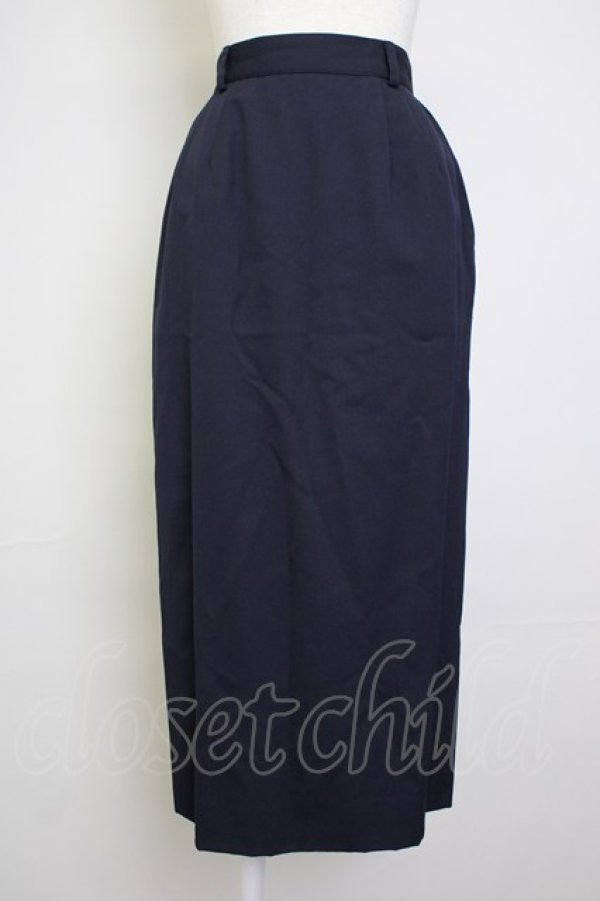 画像1: INGEBORG / プレーンペンシルスカート S ネイビー T-25-11-20-024-LO-SK-SA-ZT426 (1)