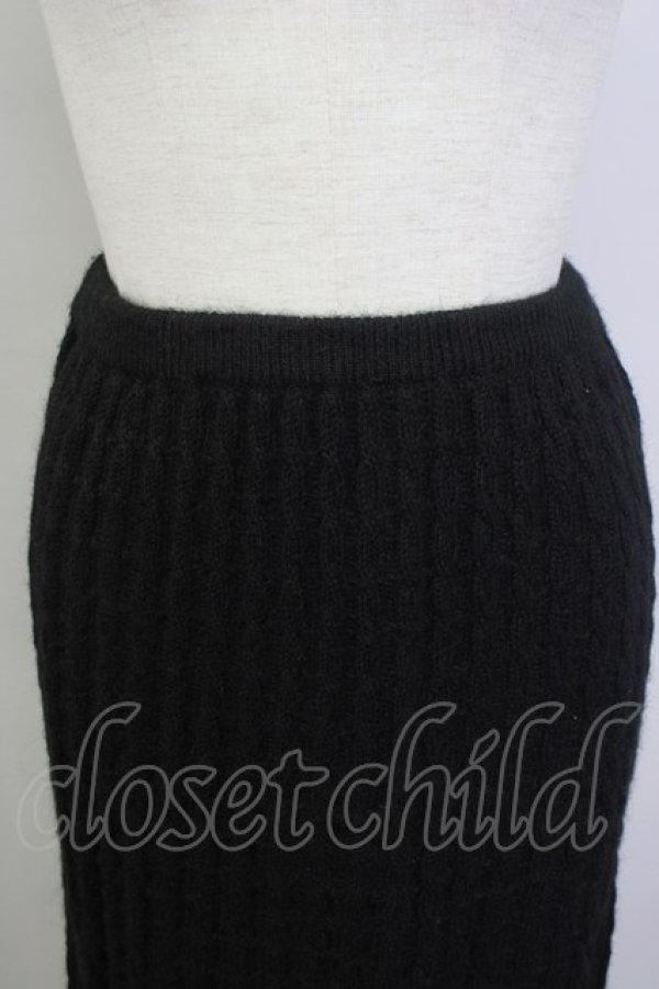画像3: INGEBORG / ニットタイトスカート  黒 T-25-11-20-029-LO-SK-HD-ZT426 (3)