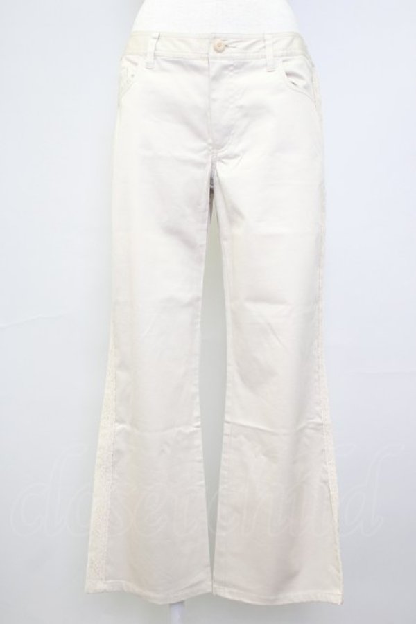 画像1: INGEBORG / サイドレースチノパン 13 ベージュ T-25-11-20-031-LO-PA-SA-ZT (1)