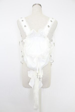 画像: HANGRY&ANGRY / ねこリュック  白 T-25-11-21-031-HN-BG-SA-ZT