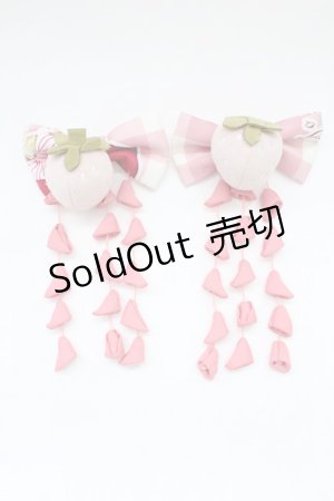 画像: To Alice / いちご姫リボンクリップ  ピンク T-25-11-21-035-LO-AC-SA-ZI