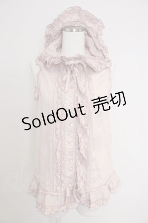 画像: PINK HOUSE / フード付きノースリーブブラウス  ピンク T-25-11-21-006-LO-BL-SA-ZT